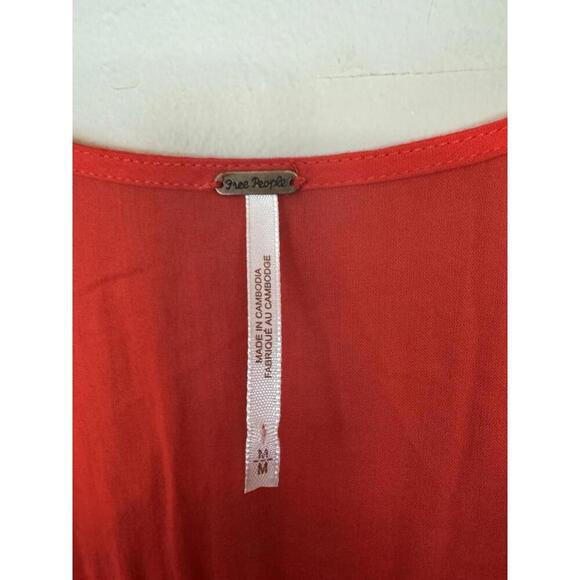 free people orange top medium - Picture 3 of 3